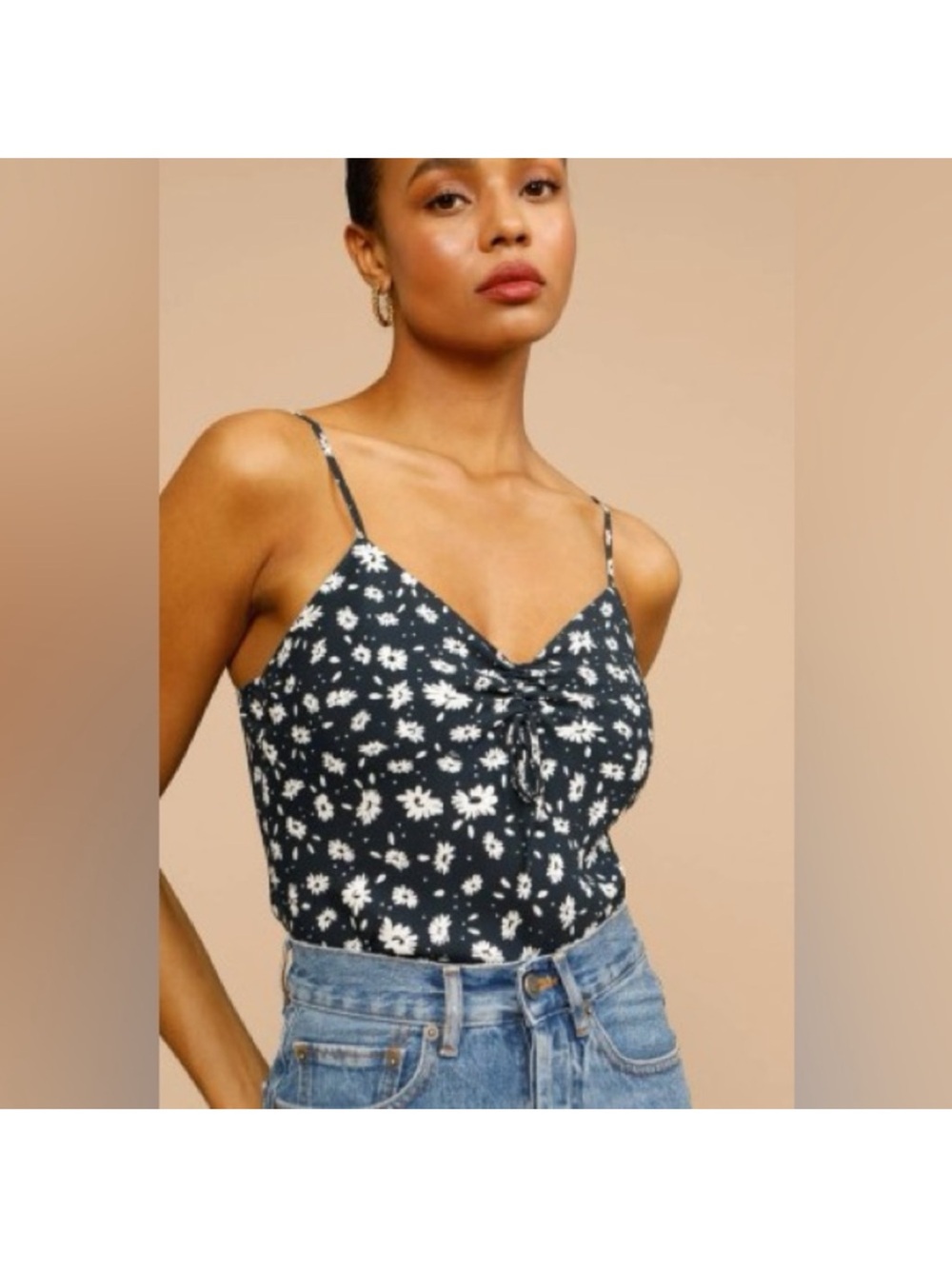 Rouje Manu Navy Floral Camisole